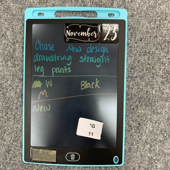 Chase New Design Pant Women M Medium Black Drawstring Straight Leg Loose Fit - Picture 9 of 10